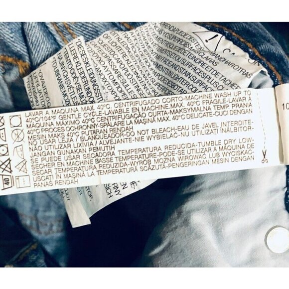 Zara Basic Dept. Z1975 Heritage Denim Womens Size 6 Distressed Jeans - Picture 6 of 7